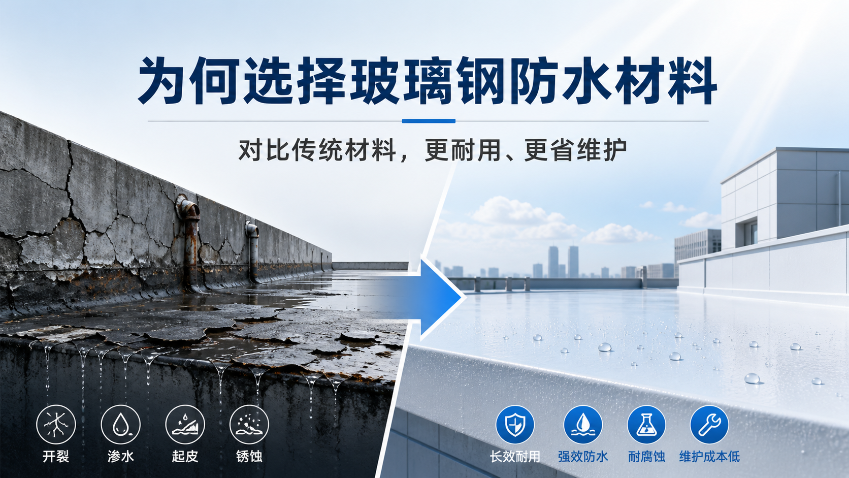 在济源,为何选择玻璃钢防水材料而非传统材料