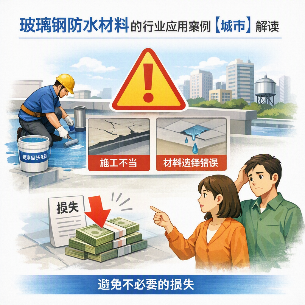 玻璃钢防水材料的行业应用案例，济源解读